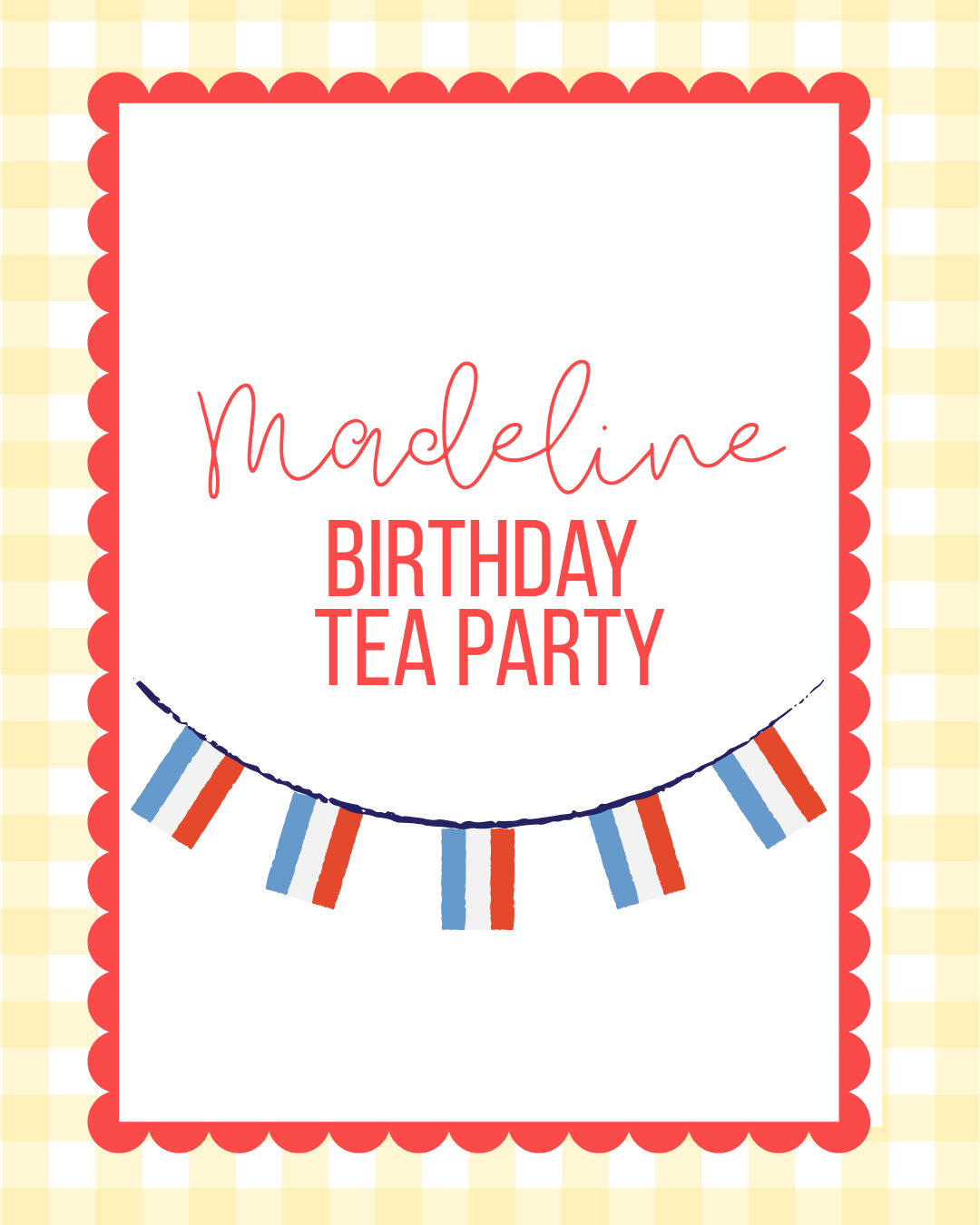 Madeline Birthday Tea Party Links